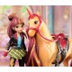 Pack figurine valentina et licorne silver a coiffer - l'ecole des licornes-lilojouets-questembert-muzillac-morbihan