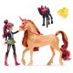 Pack figurine valentina et licorne silver a coiffer - l'ecole des licornes-lilojouets-questembert-muzillac-morbihan
