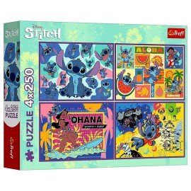PUZZLES STITCH 4X250 PIECES 34X24CM - TREFL-LiloJouets-Questembert-Muzillac-Morbihan