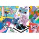 Puzzle stitch et angel disney 100 pieces 41x28cm - trefl-lilojouets-questembert-muzillac-morbihan
