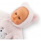 Bebe calin ourson d'amour rose 30cm avec biberon-lilojouets-questembert-muzillac-morbihan