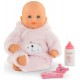 Bebe calin ourson d'amour rose 30cm avec biberon-lilojouets-questembert-muzillac-morbihan