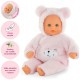Bebe calin ourson d'amour rose 30cm avec biberon-lilojouets-questembert-muzillac-morbihan
