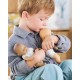 Poupon 20cm mini calin lapins yeux marrons - corolle-lilojouets-questembert-muzillac-morbihan