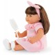 Poupee julie 36cm brune avec robe et brosse a cheveux - corolle-lilojouets-questembert-muzillac-morbihan