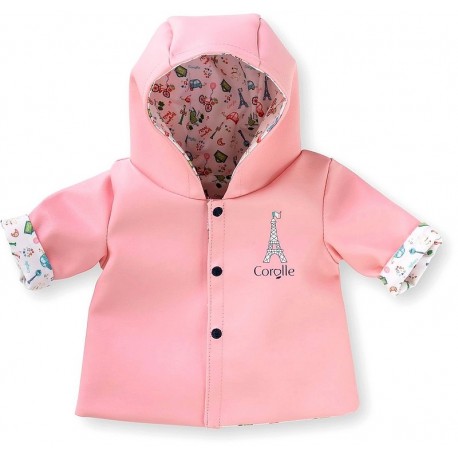 BB36 CIRE ROSE REVERSIBLE WEEK-END A PARIS - VETEMENT POUR POUPON 36CM COROLLE-LiloJouets-Questembert-Muzillac-Morbihan