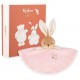 Doudou rond lapin rose 24cm - avec boite kaloo intemporel-lilojouets-questembert-muzillac-morbihan