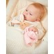 Doudou rond lapin rose 24cm - avec boite kaloo intemporel-lilojouets-questembert-muzillac-morbihan