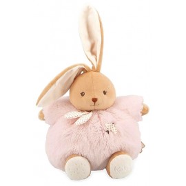 PELUCHE PATAPOUF LAPIN ROSE 17CM - AVEC BOITE KALOO INTEMPOREL-LiloJouets-Questembert-Muzillac-Morbihan