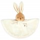 Doudou rond lapin creme 24cm - avec boite kaloo intemporel-lilojouets-questembert-muzillac-morbihan