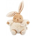PELUCHE MUSICALE PATAPOUF LAPIN CREME 17CM - AVEC BOITE KALOO INTEMPOREL