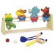 Jeu stand de tir en bois touche renverse - avec tire-balles - janod-lilojouets-questembert-muzillac-morbihan