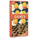 JEU DE DAMES EN BOIS - PLATEAU 25X25CM