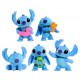 Pack 5 figurines stitch 5cm-lilojouets-questembert-muzillac-morbihan