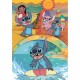 Puzzle lilo et stitch disney 104 pieces 38x27cm-lilojouets-questembert-muzillac-morbihan