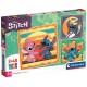 Puzzles stitch disney 3x48 pieces 21x21cm-lilojouets-questembert-muzillac-morbihan