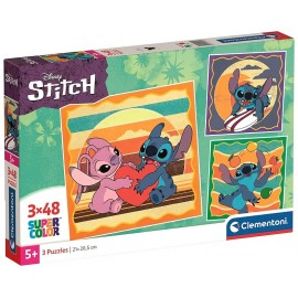 PUZZLES STITCH DISNEY 3X48 PIECES 21X21CM-LiloJouets-Questembert-Muzillac-Morbihan