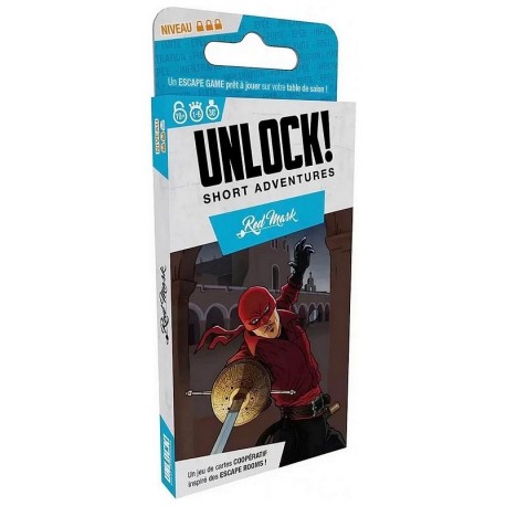 JEU CARTES UNLOCK - RED MASK - SHORT ADVENTURES-LiloJouets-Questembert-Muzillac-Morbihan