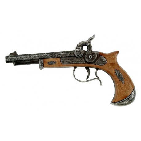 PISTOLET PIRATE 21CM A AMORCES 1 COUP - PLASTIQUE ET METAL-LiloJouets-Questembert-Muzillac-Morbihan