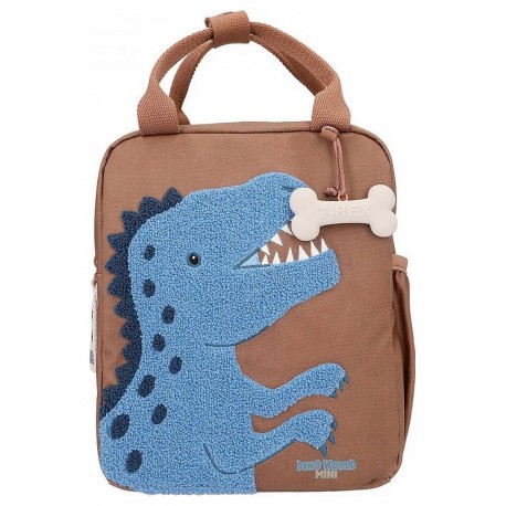 SAC A DOS MARRON DINO WORLD-LiloJouets-Questembert-Muzillac-Morbihan