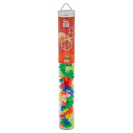 TUBE PLUS-PLUS NEON 100 PIECES - PP4024-LiloJouets-Questembert-Muzillac-Morbihan