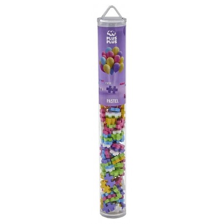 TUBE PLUS-PLUS PASTEL 100 PIECES - PP4025-LiloJouets-Questembert-Muzillac-Morbihan