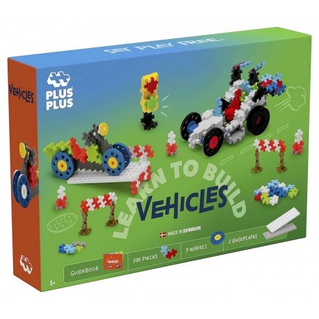 KIT DECOUVERTE GO VEHICULES - 500 PIECES PLUS-PLUS-LiloJouets-Questembert-Muzillac-Morbihan