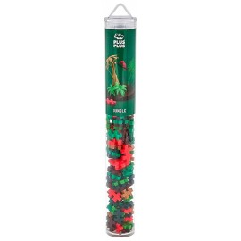 TUBE PLUS-PLUS JUNGLE 100 PIECES - PP4266-LiloJouets-Questembert-Muzillac-Morbihan