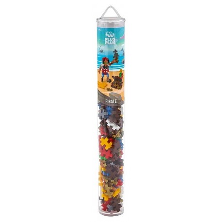TUBE PLUS-PLUS PIRATE 100 PIECES - PP4268-LiloJouets-Questembert-Muzillac-Morbihan