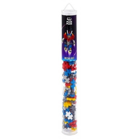 TUBE PLUS-PLUS ROBOT MECHA 100 PIECES - PP4270-LiloJouets-Questembert-Muzillac-Morbihan