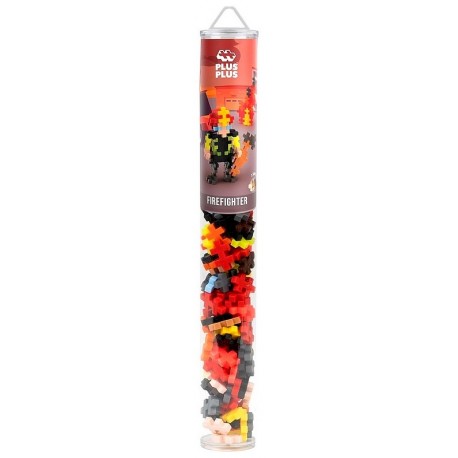 TUBE PLUS-PLUS POMPIER 100 PIECES - PP4294-LiloJouets-Questembert-Muzillac-Morbihan