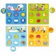 Jeu loto de la maison - 4 planches 15x15cm et 24 pions-lilojouets-questembert-muzillac-morbihan