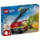 60463 camion de pompiers avec echelle - lego city-lilojouets-questembert-muzillac-morbihan