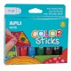 6 color sticks gouache solide - jouets56.fr - magasins jouets sajou du morbihan en bretagne