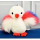 Peluche poussin blanc - ailes bleu blanc rouge 15cm - fabrication française-lilojouets-questembert-muzillac-morbihan