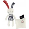PELUCHE PANTIN ET DOUDOU LAPIN 22CM L'ILE AUX FLEURS - MAÏLOU-LiloJouets-Questembert-Muzillac-Morbihan