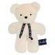 Peluche ours dorlotin pain d'epice ivoire 20cm - fabrication française-lilojouets-questembert-muzillac-morbihan