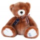 Peluche ours francais 35cm marron glace - fabrication française-lilojouets-questembert-muzillac-morbihan