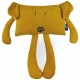 Coussin toctoc chien ocre - les pop - fabrication française-lilojouets-questembert-muzillac-morbihan