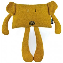COUSSIN TOCTOC CHIEN OCRE - LES POP - Fabrication française-LiloJouets-Questembert-Muzillac-Morbihan