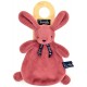 Doudou lapin bois de rose dorlotin 25cm - maÏlou - fabrication française-lilojouets-questembert-muzillac-morbihan