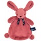 Doudou lapin bois de rose dorlotin 25cm - maÏlou - fabrication française-lilojouets-questembert-muzillac-morbihan