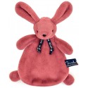 DOUDOU LAPIN BOIS DE ROSE DORLOTIN 25CM - MAÏLOU - Fabrication française