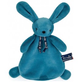 DOUDOU LAPIN BLEU MINERAL DORLOTIN 24CM - MAÏLOU - Fabrication française-LiloJouets-Questembert-Muzillac-Morbihan