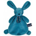 DOUDOU LAPIN BLEU MINERAL DORLOTIN 24CM - MAÏLOU - Fabrication française