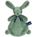 DOUDOU LAPIN VERT FOUGERE DORLOTIN 24CM - MAÏLOU - Fabrication française