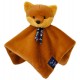 Doudou plat renard dorlotin fauve 27cm - fabrication française-lilojouets-questembert-muzillac-morbihan