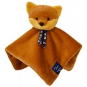 DOUDOU PLAT RENARD DORLOTIN FAUVE 27CM - Fabrication Française