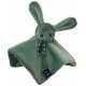 Doudou plat renard dorlotin vert sauge 27cm - fabrication française-lilojouets-questembert-muzillac-morbihan