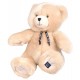 Peluche ours brun champagne maÏlou 35cm - fabrication française-lilojouets-questembert-muzillac-morbihan
